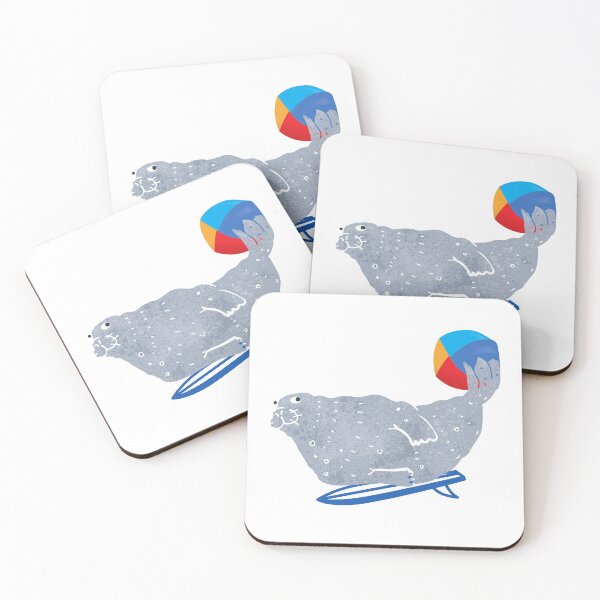 Item preview, Surfing Skerries Seal designed and sold by LoveBirdGallery.