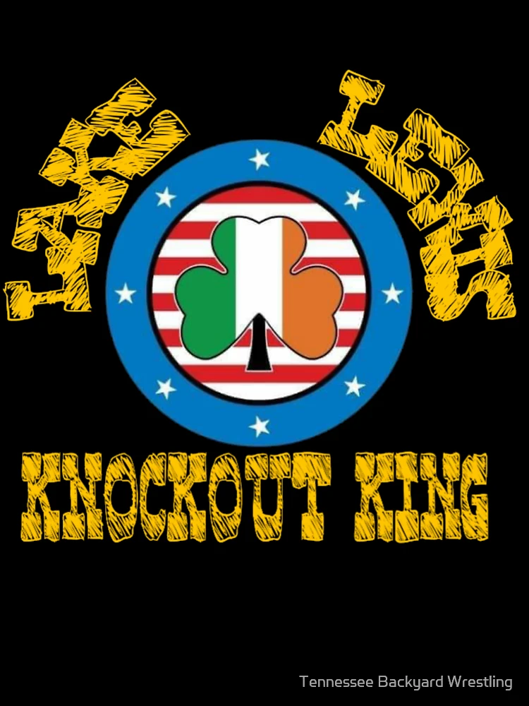 Thumbnail 7 of 7, Oversized T-Shirt, Lake Lewis “The Knockout King” Logo Merchandise designed and sold by Tennessee Backyard Wrestling.