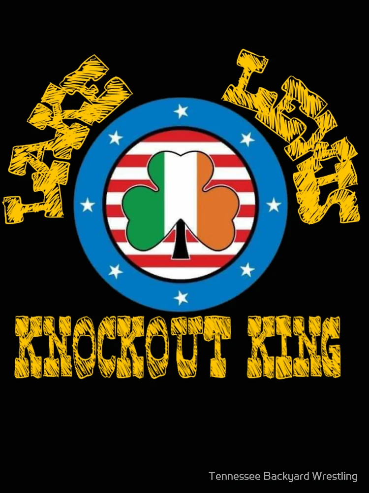 Thumbnail 4 of 4, Relaxed T-Shirt, Lake Lewis “The Knockout King” Logo Merchandise designed and sold by Tennessee Backyard Wrestling.