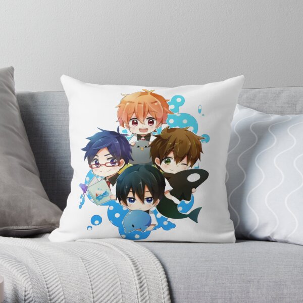 Iwatobi Swim Club Throw Pillow