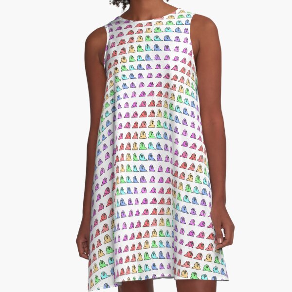 PartyParrot - Conga Party A-Line Dress