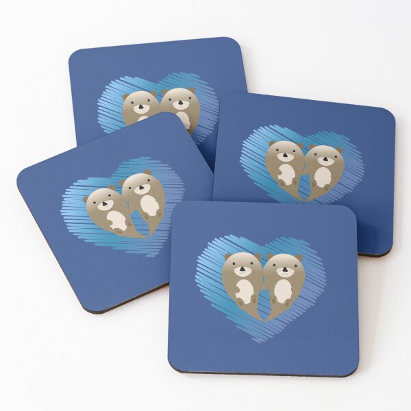 Item preview, Blue Otter Heart  designed and sold by Hedgie Designs.