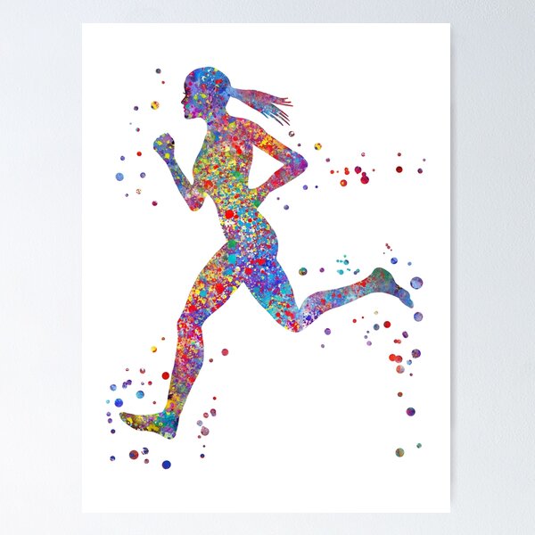 Item preview, Running woman designed and sold by Rosaliartbook.