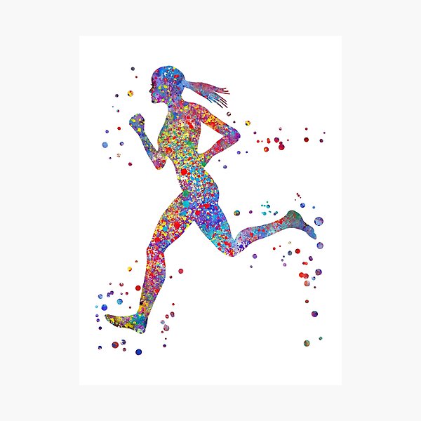 Item preview, Running woman designed and sold by Rosaliartbook.