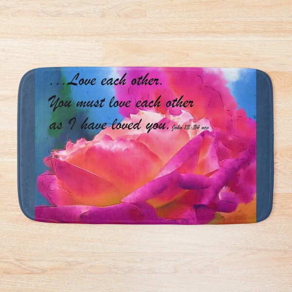 Item preview, Love Each Other Watercolor Rose Bloom designed and sold by KirtTisdale.