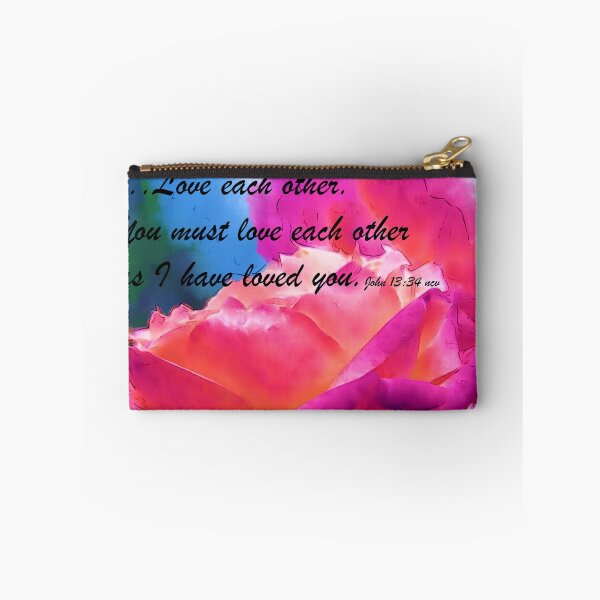 Item preview, Love Each Other Watercolor Rose Bloom designed and sold by KirtTisdale.
