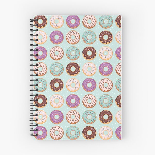 Item preview, Blue Iced Donuts With Sprinkles Pattern designed and sold by CyanSkyDesign.