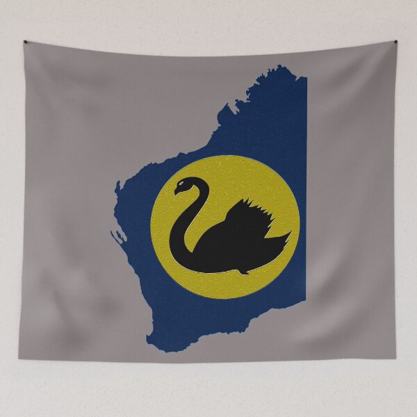 Item preview, Western Australia Map With Flag designed and sold by Havocgirl.