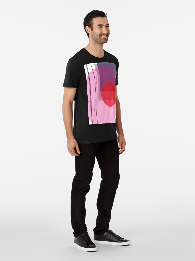Alternate view of GEO POP WHITE Premium T-Shirt
