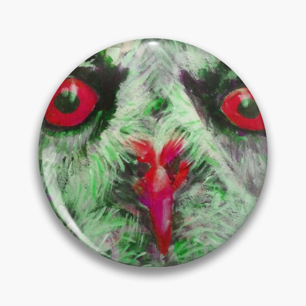 Item preview, Green and Red Owl designed and sold by carolineskinnerart.