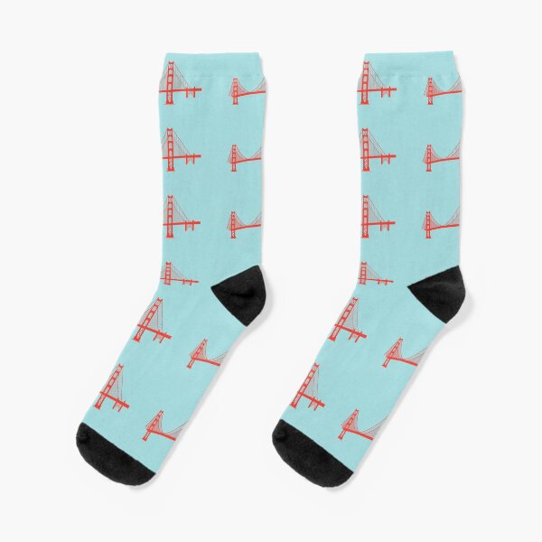 California's Golden Gate Bridge Span Socks