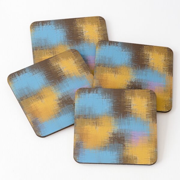 Item preview, blue yellow brown and pink painting abstract designed and sold by Mrvell.