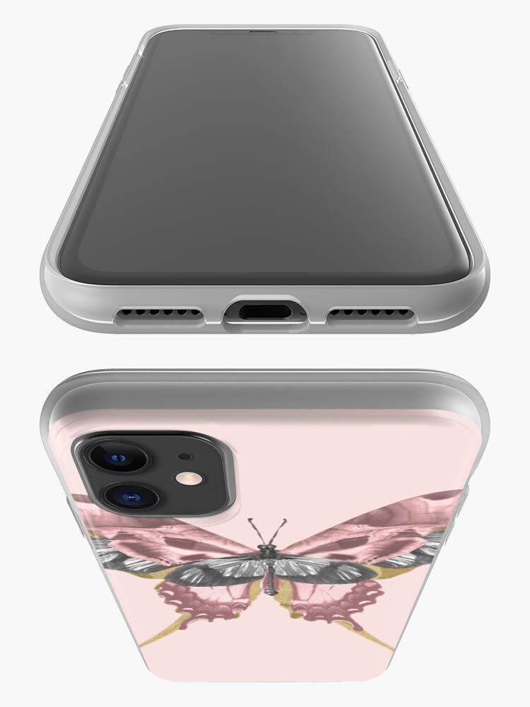 Alternate view of Pink Butterfly - nature, collage iPhone Case & Cover