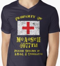 Property Of Mash 4077th Men's V-Neck T-Shirt