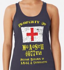 Property Of Mash 4077th Racerback Tank Top