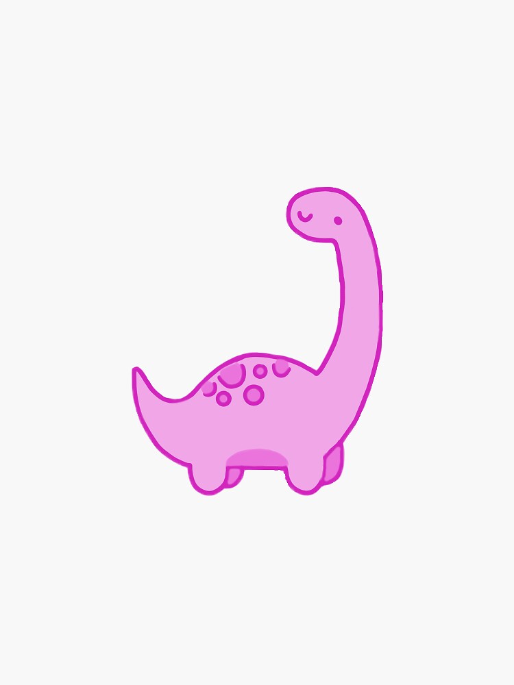 cute pink dino