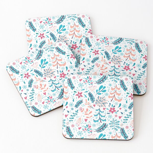 Item preview, Winter flowers and snowflakes designed and sold by Lidiebug.