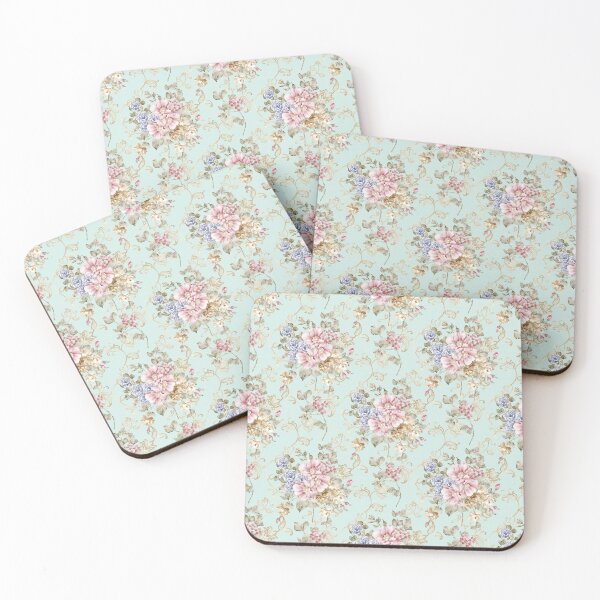Item preview, Shabby Chic Pink Floral Vintage Farmhouse Style Pattern designed and sold by CyanSkyDesign.