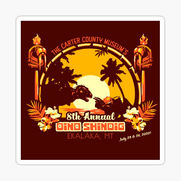 8th Annual Dino Shindig Sticker