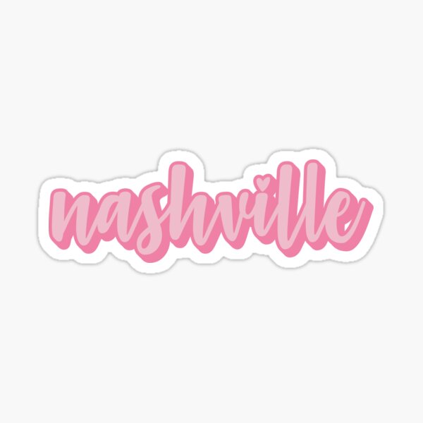 Pink Nashville Sticker