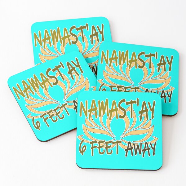 Item preview, Namastay 6 feet away - Lotus - Covid 19 - Best gifts for 2020 survivors - Namaste designed and sold by BestStuffDepot.