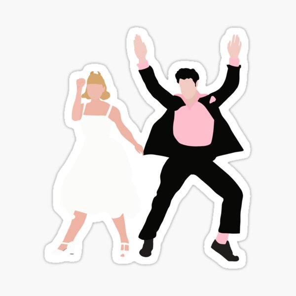 danny and sandy Sticker