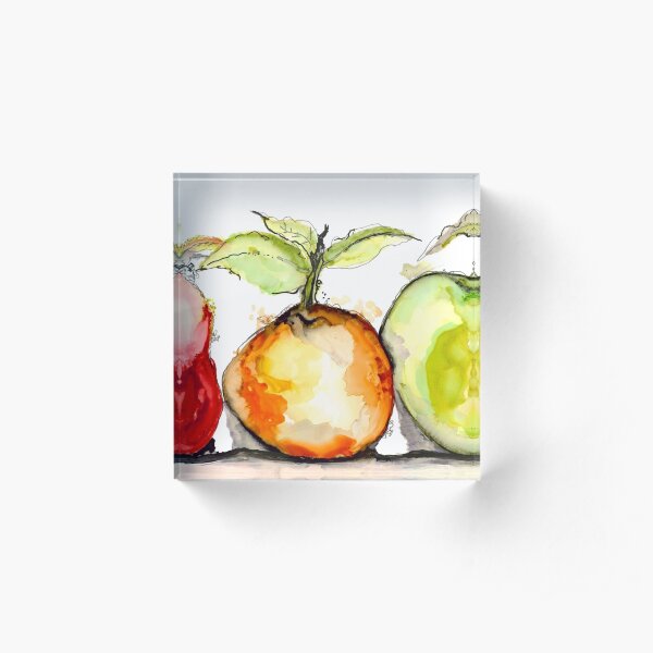 Frut Salad Acrylic Block