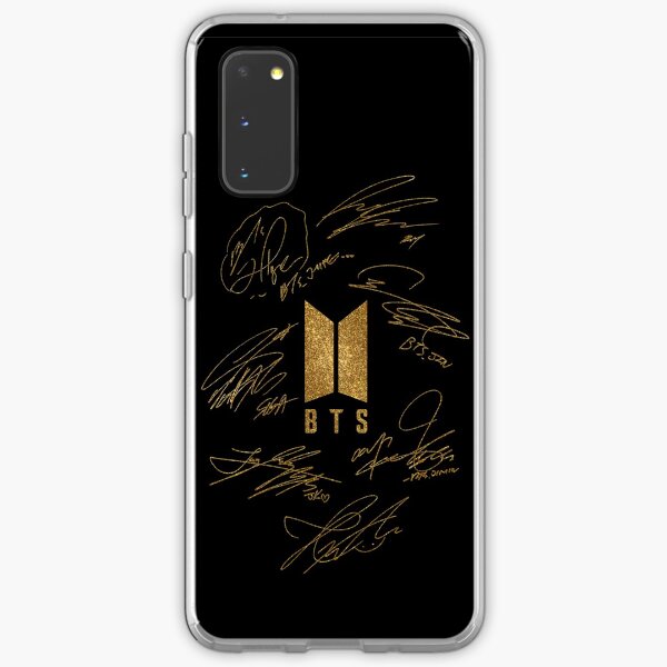 BTS - Logo with new signatures 2020 (gold) Samsung Galaxy Soft Case