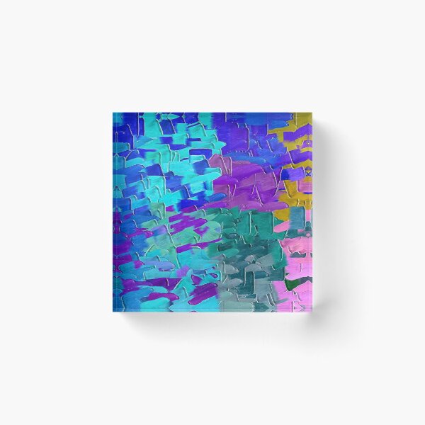 Item preview, blue purple pink and brown painting designed and sold by Mrvell.