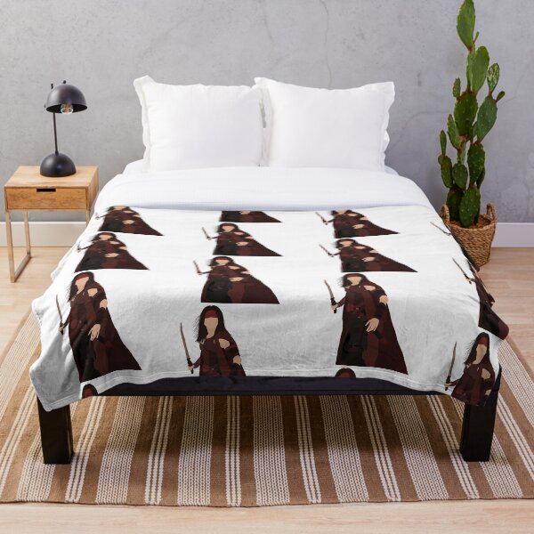 Faceless Blodriena Throw Blanket