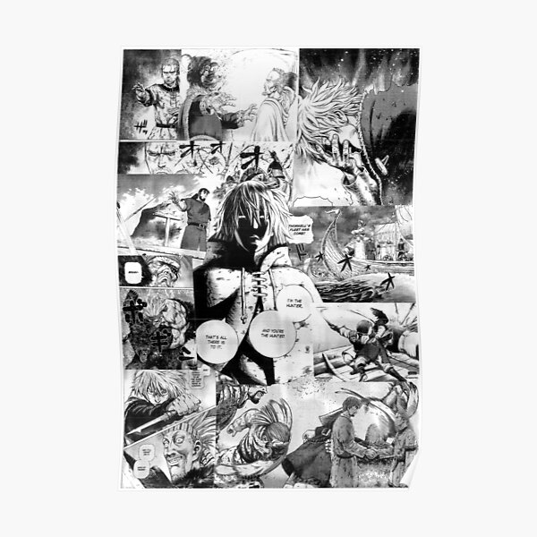 Vinland Saga Manga Collage Poster