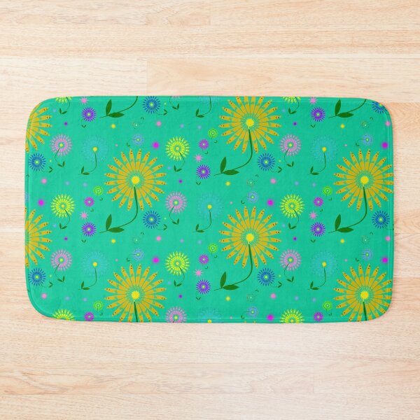 Item preview, Fish Flowers Biscay Green designed and sold by eddyscanyon.