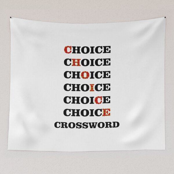 Item preview, Choice crossword and flowers designed and sold by SGS-.