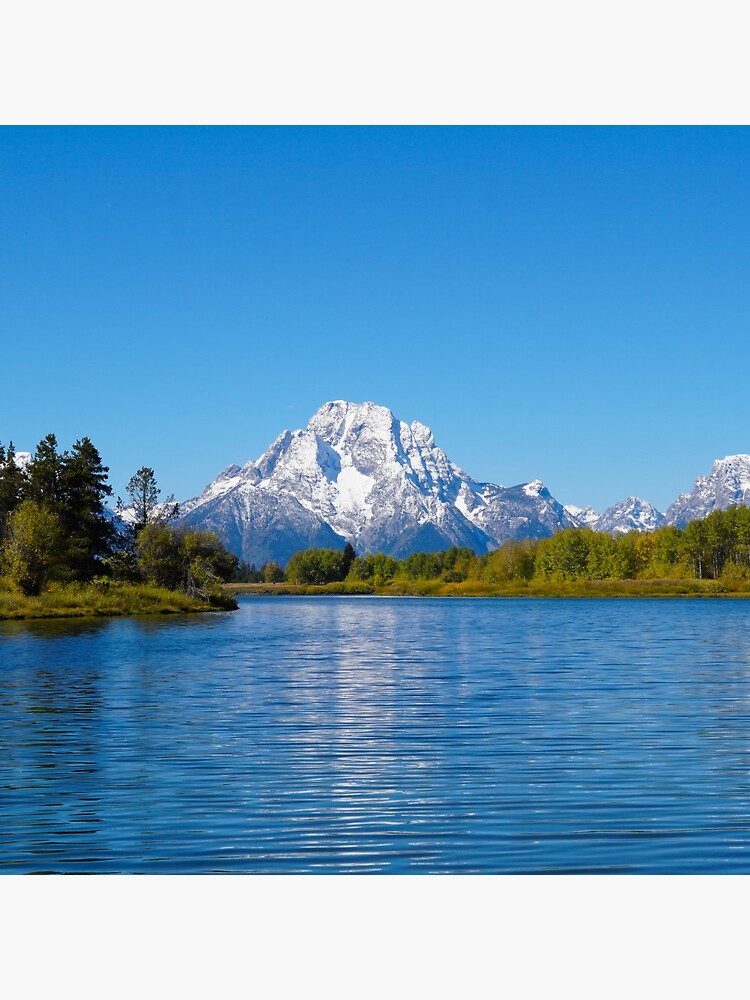 View of the Teton Peaks from the Snake River by MomentofPercep