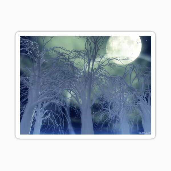 Moonlight Forest Sticker