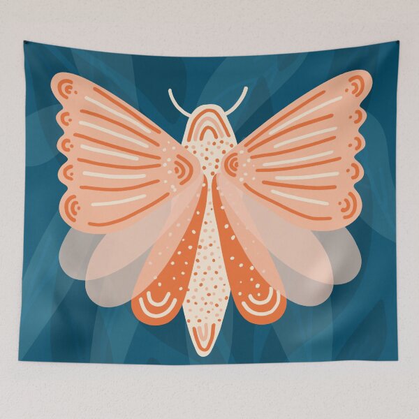 Item preview, Adorable Peach Moth designed and sold by Ilze Lucero.