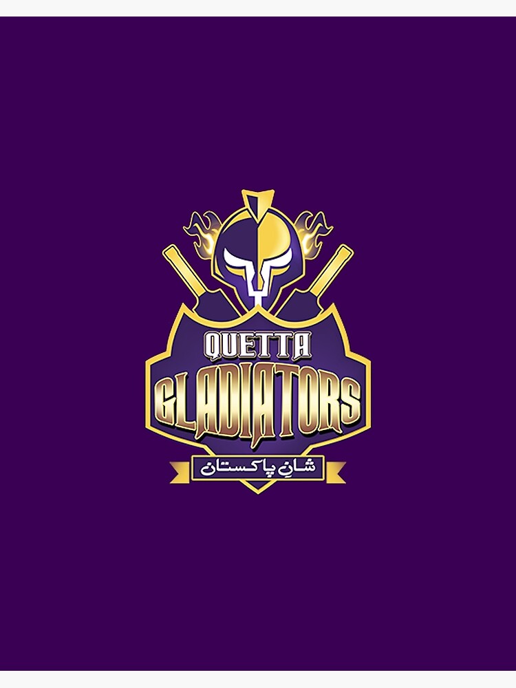 Quetta Gladiators Pakistan Super League Cricket Team Logo Art Board Print By Fizana Redbubble