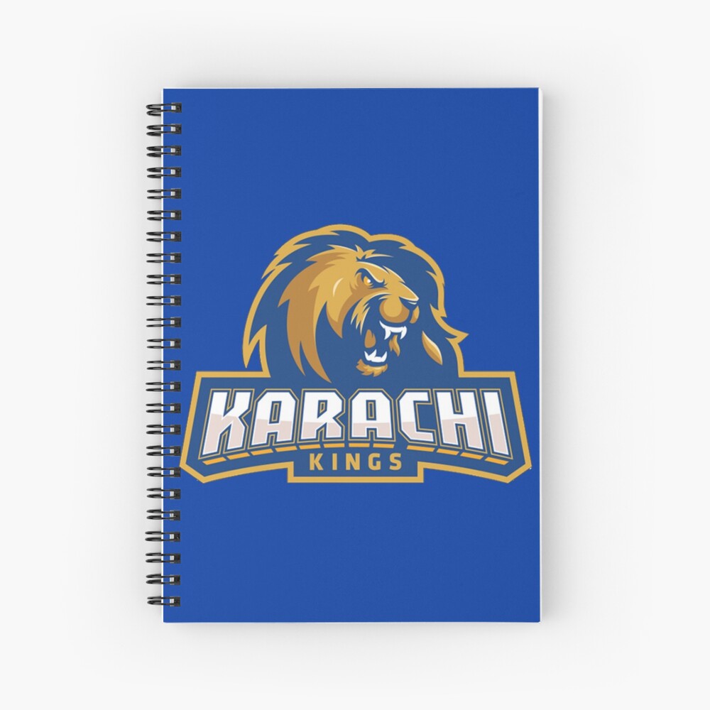 "Karachi Kings cricket logo" Spiral Notebook for Sale by fizana Redbubble