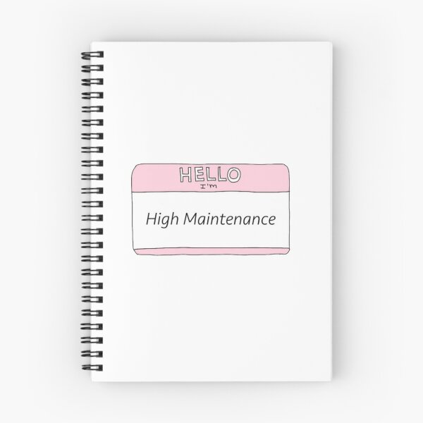 Item preview, Hello my name is high maintenance design designed and sold by stickerdesignss.