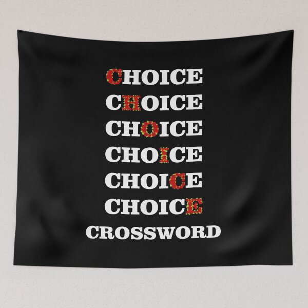 Item preview, Choice crossword and flowers designed and sold by SGS-.