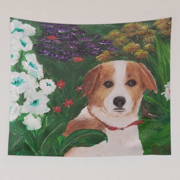 Item preview, Dog in the Garden designed and sold by JJ Burton.
