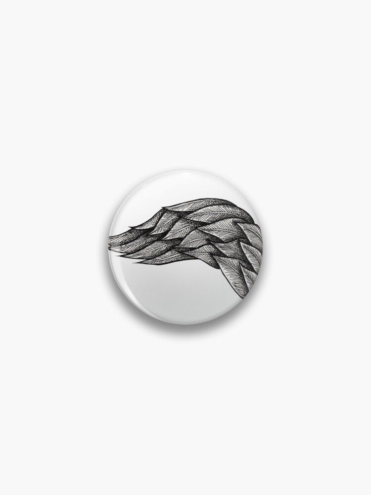 Thumbnail 1 of 3, Pin, Elegant angel wings designed and sold by MunaZuberi.