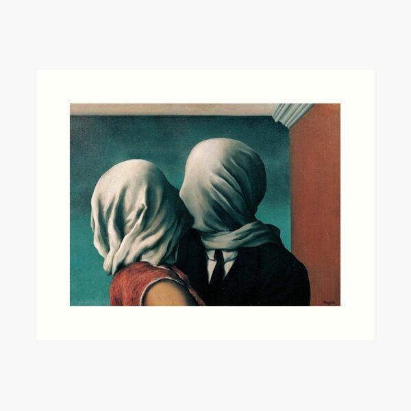 Rene Magritte The Lovers Art Print