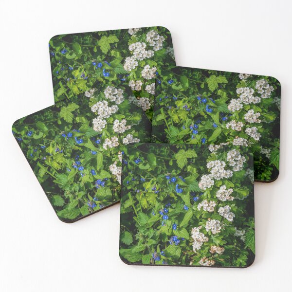 Item preview, Hawthorn and Perennial Forget-Me-Nots designed and sold by Colin Metcalf.