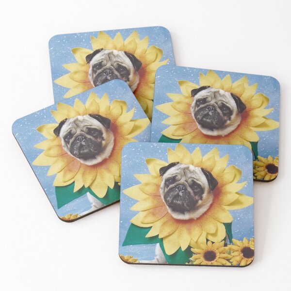 Item preview, Pug Dog Sunflower designed and sold by candiscamera.