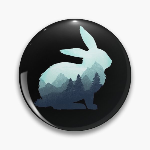 Item preview, Dramabite Bunny Rabbit Hare Double Exposure Surreal Wildlife Animal designed and sold by dramabite.