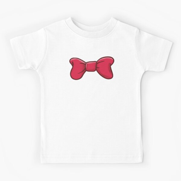 Red Bow Kids T Shirt By Jessnicole94 Redbubble - free bow tie shirt roblox