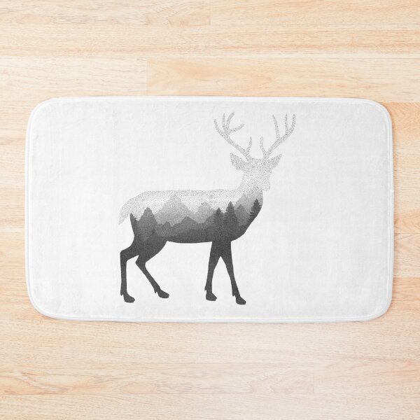 Item preview, Dramabite Deer Stag Elk Double Exposure Surreal Wildlife Animal designed and sold by dramabite.
