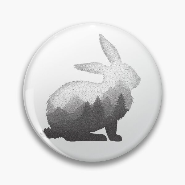 Item preview, Dramabite Bunny Rabbit Hare Double Exposure Surreal Wildlife Animal designed and sold by dramabite.