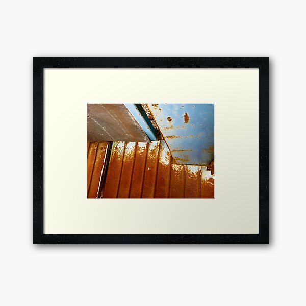HARD LINES Framed Art Print